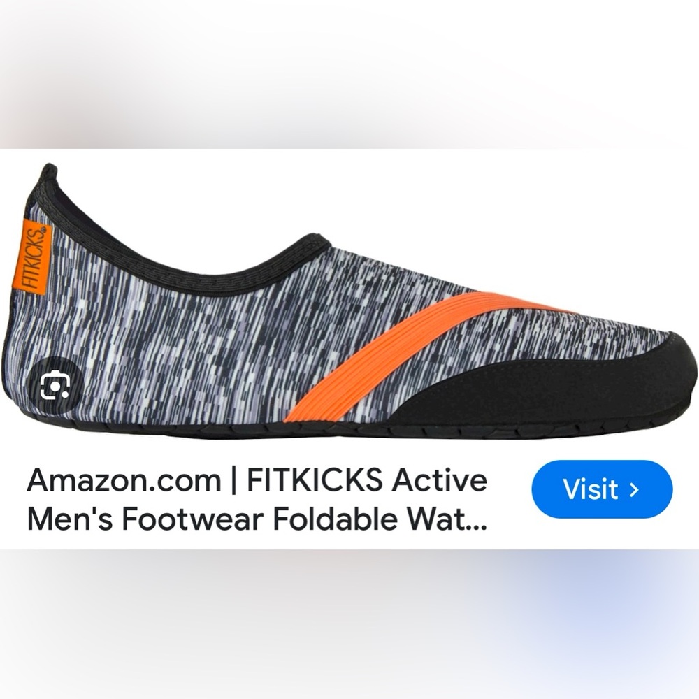 FITKICKS Active Footwear - Black and Orange